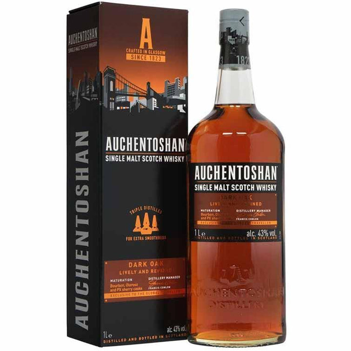 Auchentoshan Dark Oak Single Malt Scotch Whisky (1000ml / 43%)