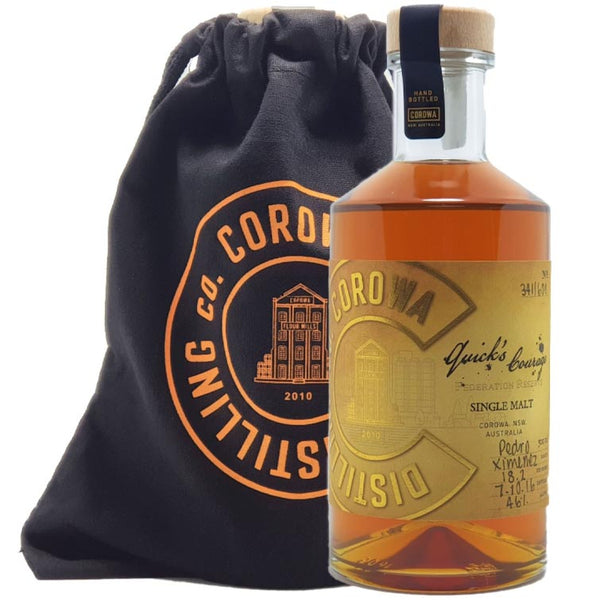 Corowa Quick's Courage Australian Single Malt Whisky (500ml / 46%)