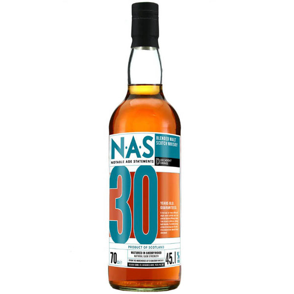 Decadent Drinks NAS 1 30 Year Old Blended Malt Scotch Whisky (700ml/ 45.1%)
