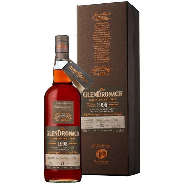 Glendronach 1995 Single Cask No. 3040 Pedro Ximenez Puncheon Cask Strength 23 Year Old Single Malt Scotch Whisky (700ml / 52.5%)