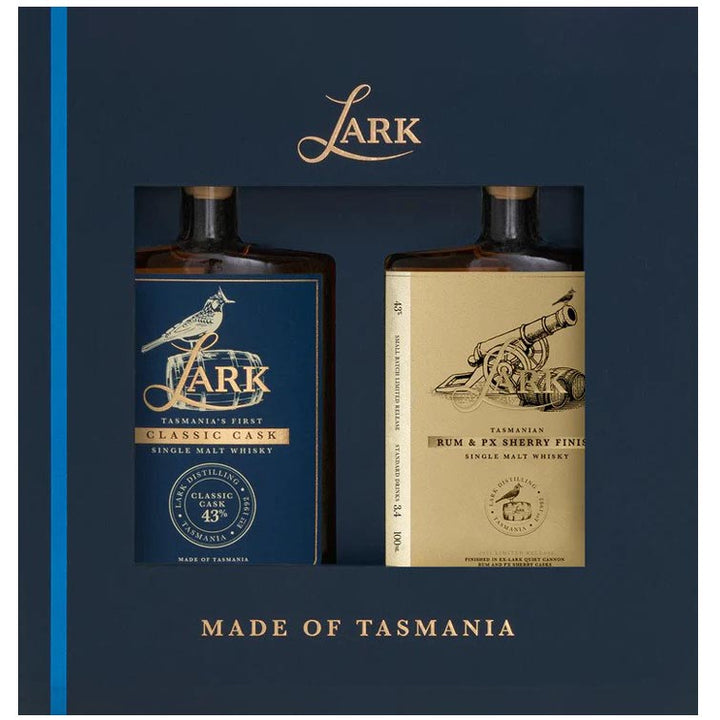 Lark Classic Cask + Rum & PX Sherry Finish Single Malt Australian Whisky (2 x 100ml)