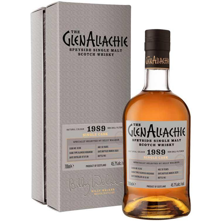 The GlenAllachie 30 Year Old 1989 Oloroso Single Cask (#6166) Scotch Whisky (700ml/ 45.7%) - WhiskyDirect.com.au