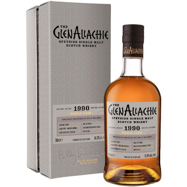 The GlenAllachie 30 Year Old 1990 Madeira Single Cask (#3605) Scotch Whisky (700ml/ 56%)