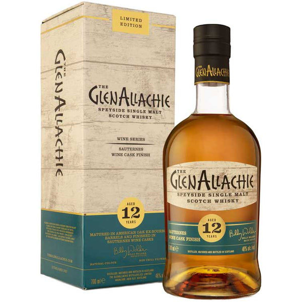 The GlenAllachie 12 Year Old Sauternes Wine Cask Finish Single Malt Scotch Whisky (700ml/ 48%)