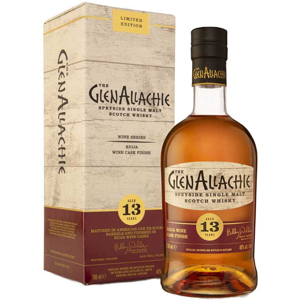 The GlenAllachie 13 Year Old Rioja Wine Cask Finish Single Malt Scotch Whisky (700ml/ 48%)