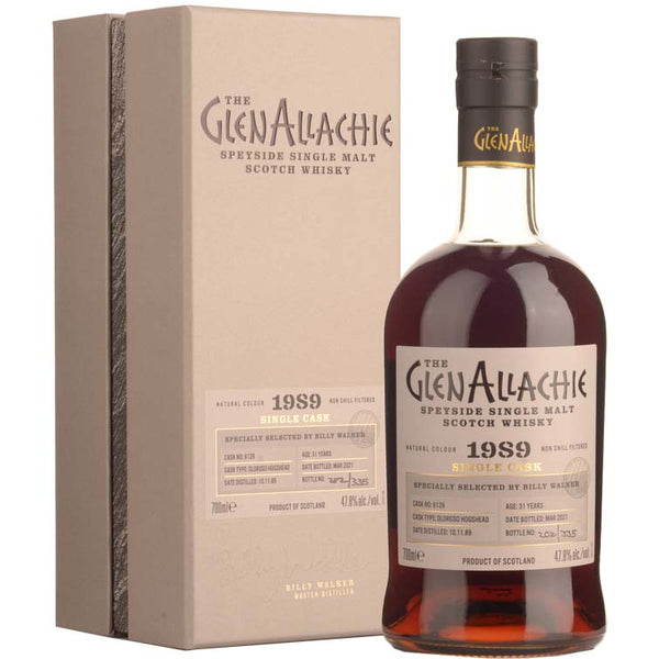 The GlenAllachie 31 Year Old 1989 Oloroso Hogshead Single Cask #6126 Cask Strength Single Malt Scotch Whisky (700ml/ 48.7%)